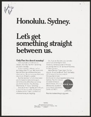 Honolulu. Sydney.