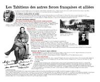 Poilus Tahitiens_PANNEAU 22 Les tahitiens des autres forces françaises et alliées