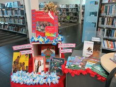 Tonga Language Week display at South Library