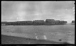 Houses on stilts over water at Tupuseleia, a Motu village