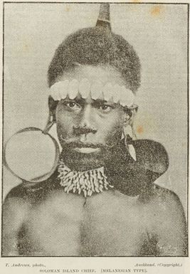 Soloman Island chief (Melanesian type)