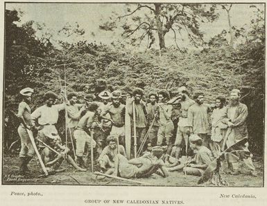 Group of New Caledonian natives