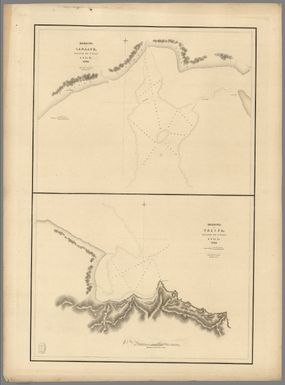 Harbour of Sanaapu (Saanapi, Safatu, Safata), Island of Upolu, U.S.Ex.Ex. 1841. Harbour of Falifa, Island of Upolu, U.S.Ex.Ex. 1841.