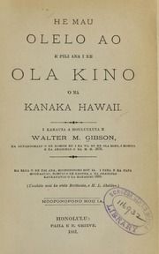 He mau olelo ao e pili ana i ke ola kino ona kanaka Hawaii