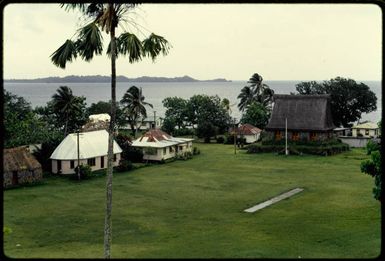 Thatched temple on the Fijian island of Bau, 1971