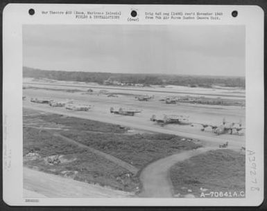 Panorama Of Agana Filed On Guam, Marianas Islands Taken 5 November 1944. (U.S. Air Force Number A70641AC)