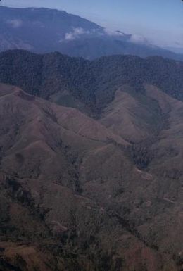 [Aerial view of Mount Piora, Papua New Guinea]