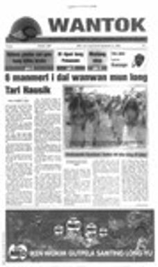 Wantok Niuspepa--Issue No. 1369 (September 21, 2000)