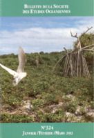 Bulletin de la Société des Études Océaniennes numéro 324