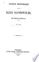 Notice historique sur les Iles Sandwich, 1778-1833