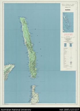 Vanuatu, Maewo, Sheet 7, 1967, 1:100 000