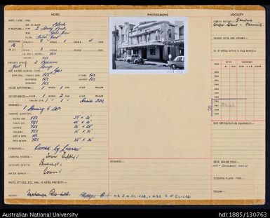 Richmond Hotel Lismore card 5 side 2