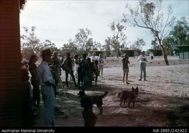 People with cameras filming