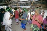 Haunu party, Sialeva; women dancing a sau