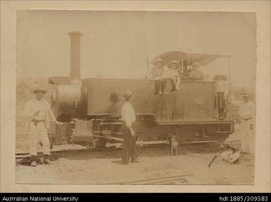 Fowler Locomotive used for hauling cane, Lautoka Mill