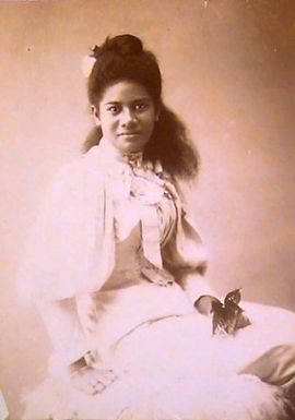 Samoan woman in Victorian clothing