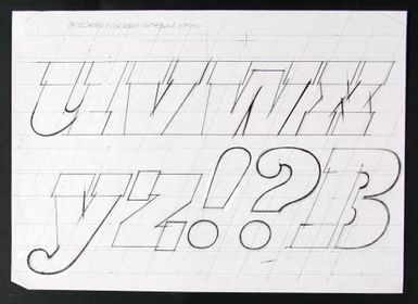 Churchward Conserif UltraBold Italic Sketch