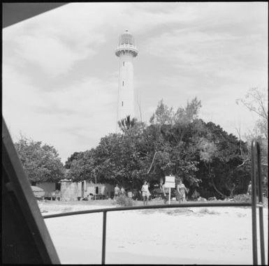 Lighthouse, which was built in Paris, on the Isle of Pines, New Caledonia, 1967 / Michael Terry