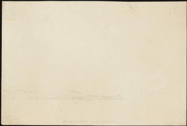 SW. point of Tahaiti [i.e. Tahiti], Eimeo in the distance [James Gay Sawkins]