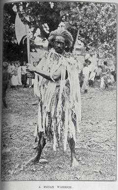 A Fijian warrior