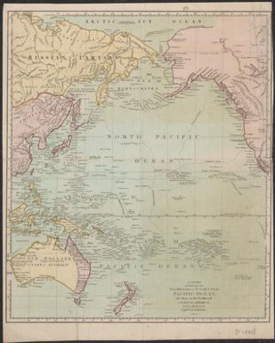 A chart exhibiting the new discoveries in the north & south Pacific Ocean : also those on the north-west coast of America and on the eastern coast of Tartary