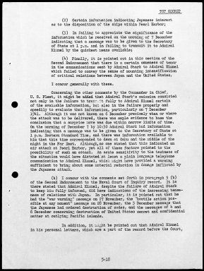 Kimmel, Husband E., Reports: Navy Court of Inquiry, Pearl Harbor Report, August 29, 1945