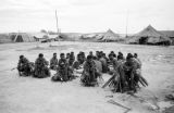 Malaysia, men performing meke at Republic of Fiji Military Forces camp