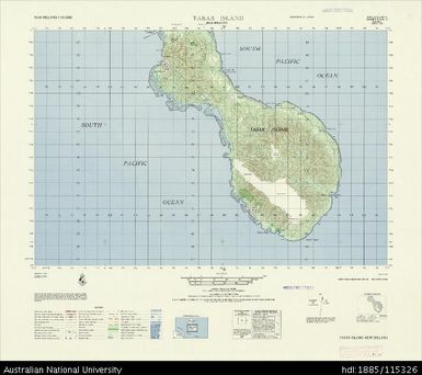 Papua New Guinea, New Ireland, Tabar Island, Series: AMS T795, Sheet 6149 II, 1965, 1:50 000