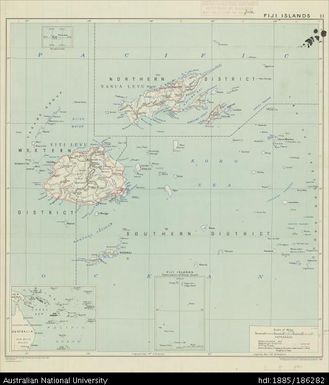 Fiji, Fiji Islands, Topographic, Sheet 11, 1955, 1:1 267 200