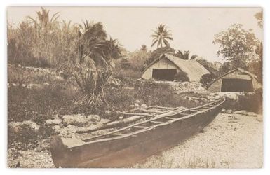 Beached canoe.  From the album: Banaba (Ocean Island)