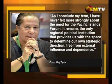 Dame Meg Taylor completes six-year term as Secretary-General of Pacific Islands Forum