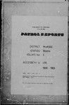 Patrol Reports. Morobe District, Boana, 1968 - 1969