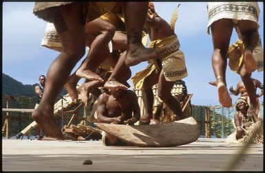 Participants from Bellona Island, Solomon Islands, performing at the 10th Festival of Pacific Arts, Pago Pago, American Samoa