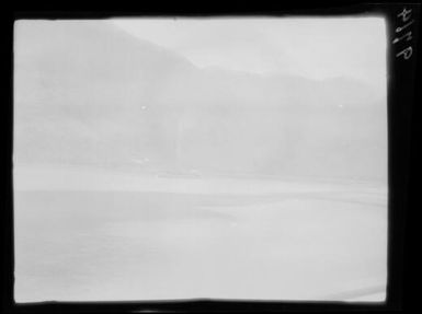 Mormon church at a distance, Pago Pago, American Samoa, Tutuila Island, approximately 1924 / Michael Terry