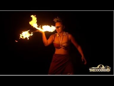 Moemoana Schwenke - Fire Knife Dancer