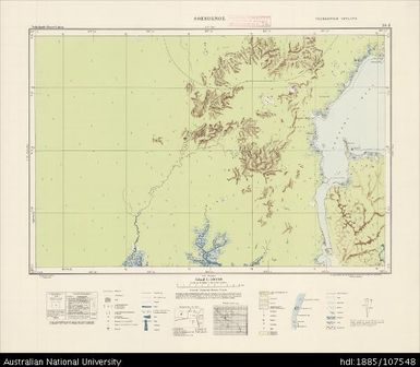 Indonesia, Western New Guinea, Soesoenoe, Series: Nederlands-Nieuw-Guinea, Sheet 14-J, 1958, 1:100 000