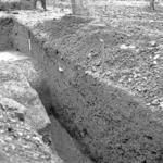 Su-Lam-1, trench, view from south, showing east face.