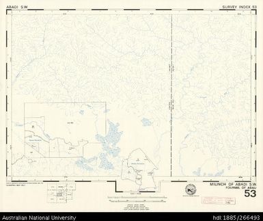 Papua New Guinea, Abadi SW, Survey Index 53, 1:50 000, 1974