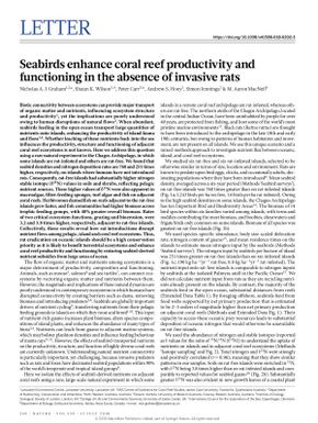 Seabirds enhance coral reef productivity and functioning in the absence of invasive rats