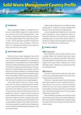 JPRISM II Solid Waste Management Country Profile - Fiji