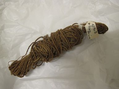 Coil of fibre string