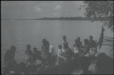 Launching the new canoe (3) : Nissan Island, Papua New Guinea, 1960 / Terence and Margaret Spencer