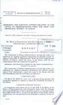Dismissing the election contest relating to the office of representative from the First Congressional District of Hawaii : report (to accompany H. Res. 303)