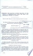 Dismissing the election contest relating to the office of representative from the First Congressional District of Hawaii : report (to accompany H. Res. 303)