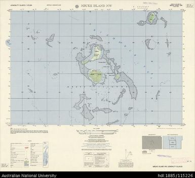 Papua New Guinea, Admiralty Islands, Mbuke Island NW, Series: AMS T893, Sheet 3549 I NW, 1:25 000, 1958