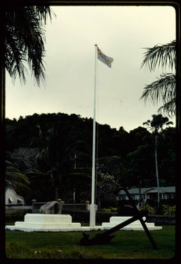 Plaque at Levuka, Fiji, 1971