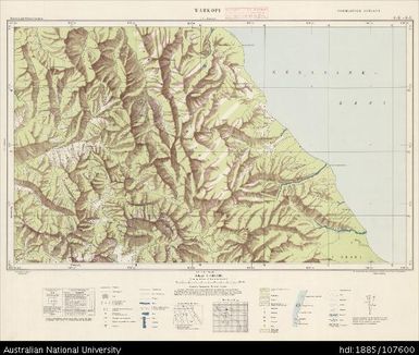 Indonesia, Western New Guinea, Warkopi, Series: Nederlands-Nieuw-Guinea, Sheet 8-K & 8-L, 1957, 1:100 000