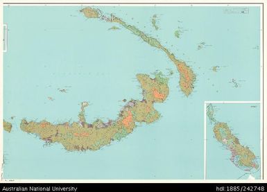 Papua New Guinea, Vegetation of Papua New Guinea, NE Sheet, CSIRO Research Series No. 35, 1975, 1:1 000 000