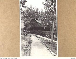 PORT MORESBY, NEW GUINEA. 1943-12-28. A GENERAL VIEW OF THE MESS OF THE COMMANDER-IN-CHIEF, GENERAL SIR THOMAS BLAMEY