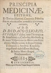 Principia medicinae, epitome : et totius humani corporis fabrica seu ex microcosmi armonia divinum, germen